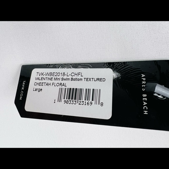 TAVIK VALENTINE CHEETAH FLORAL TEXTURED MINI SWIM BOTTOMS - Picture 6 of 9